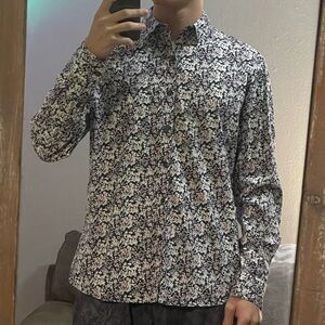 Marc Anthony Long Sleeve Floral Button Down
